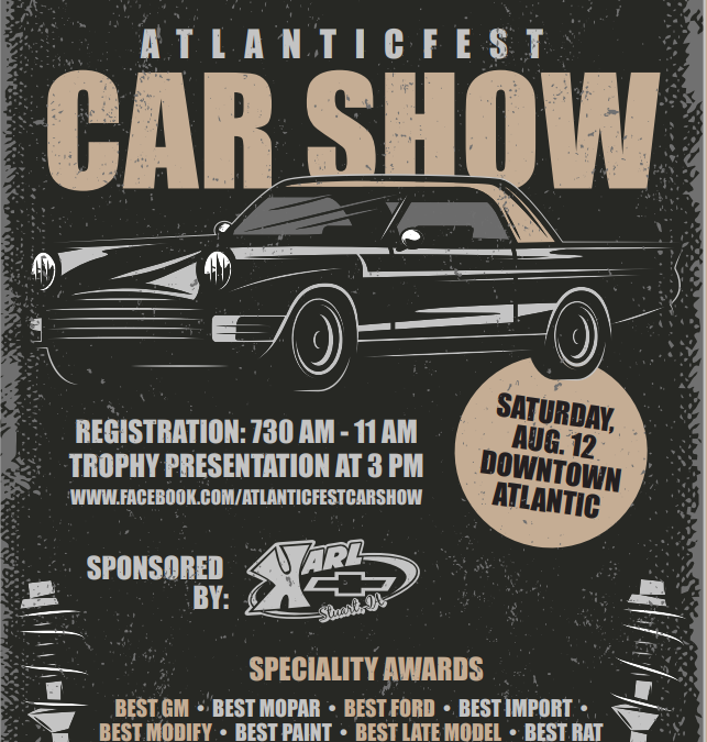 2023 Atlanticfest Car Show Flyer